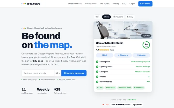 localocare.com home page