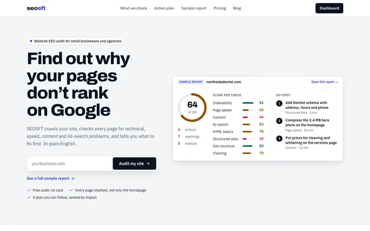 seosft.com home page